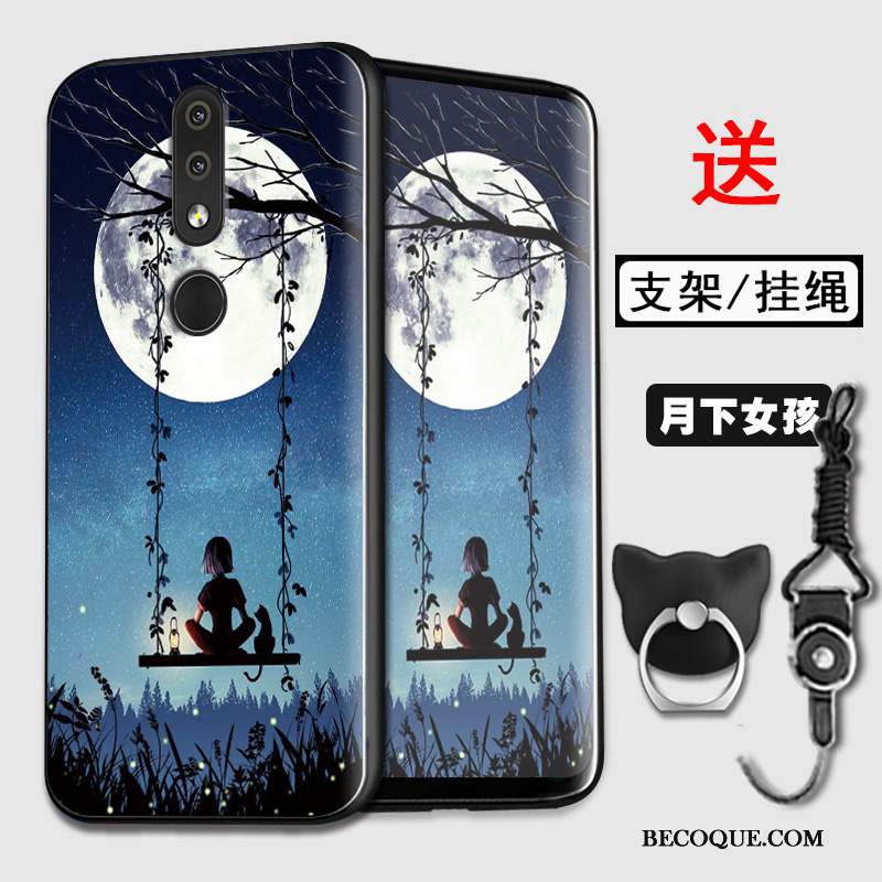 Nokia 4.2 Coque Silicone Incassable Violet Protection Tout Compris Étui