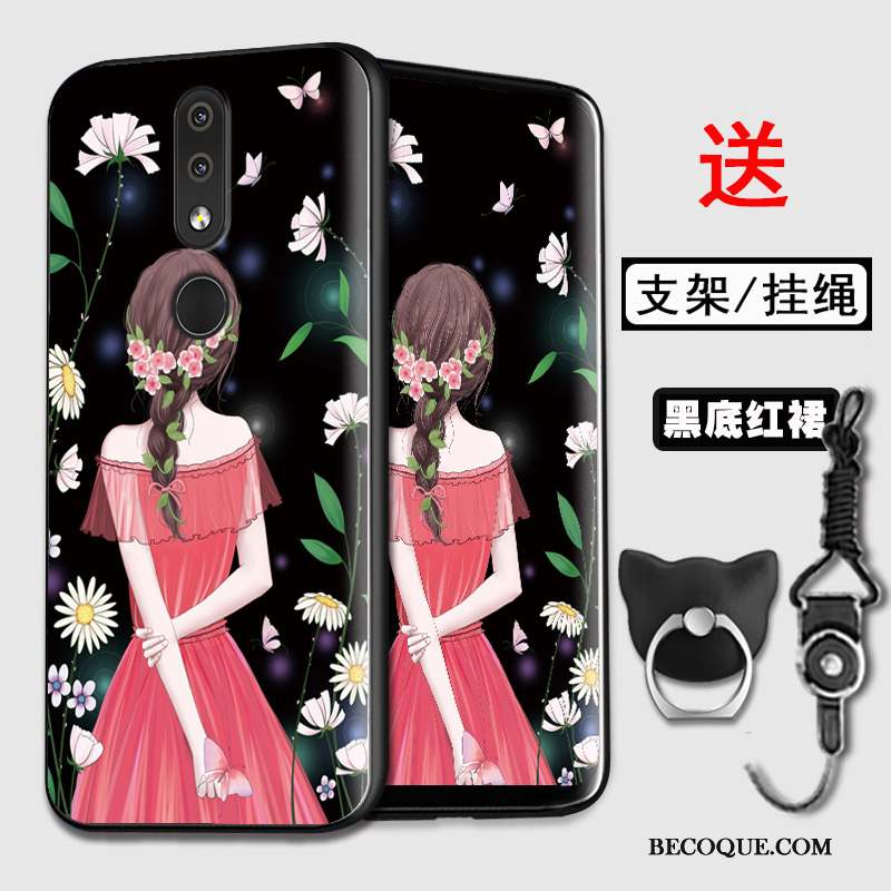 Nokia 4.2 Coque Silicone Incassable Violet Protection Tout Compris Étui