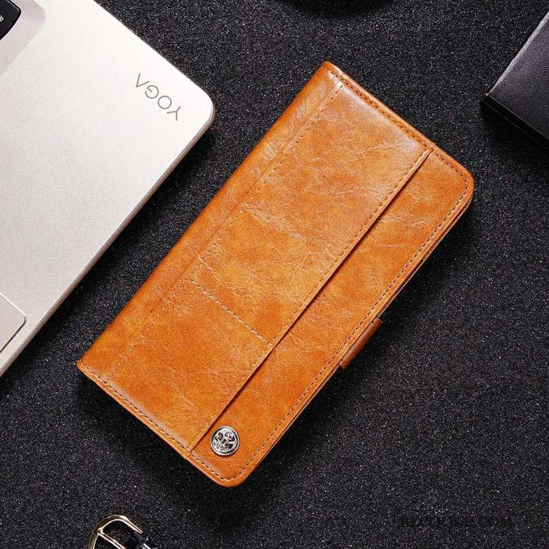 Nokia 5.1 Plus Coque Étui Téléphone Portable Bleu Portefeuille Étui En Cuir Protection