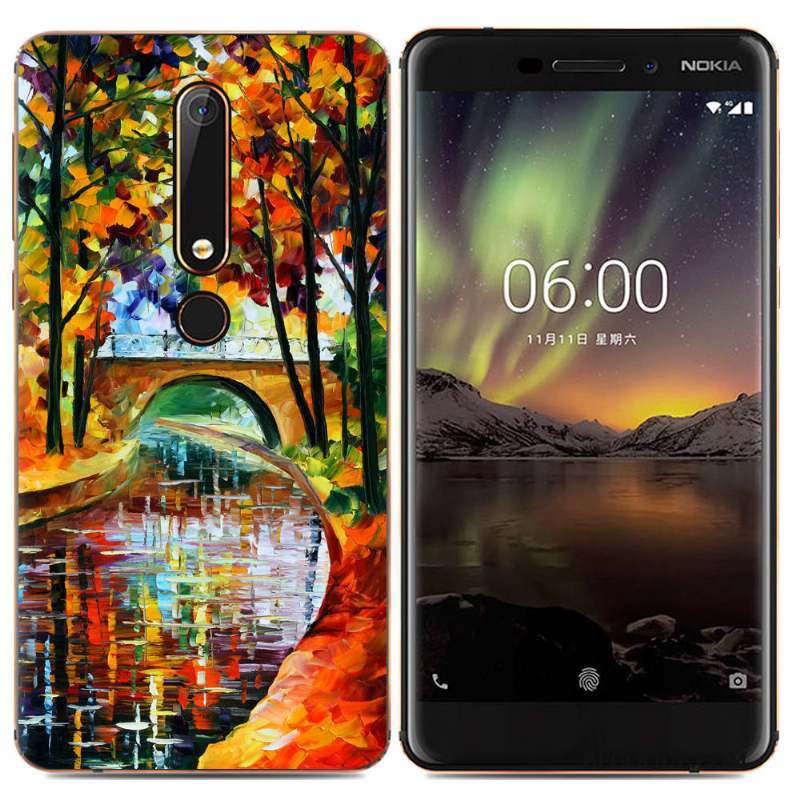 Nokia 5.1 Plus Protection Créatif Coque De Téléphone Étui Simple Multicolore