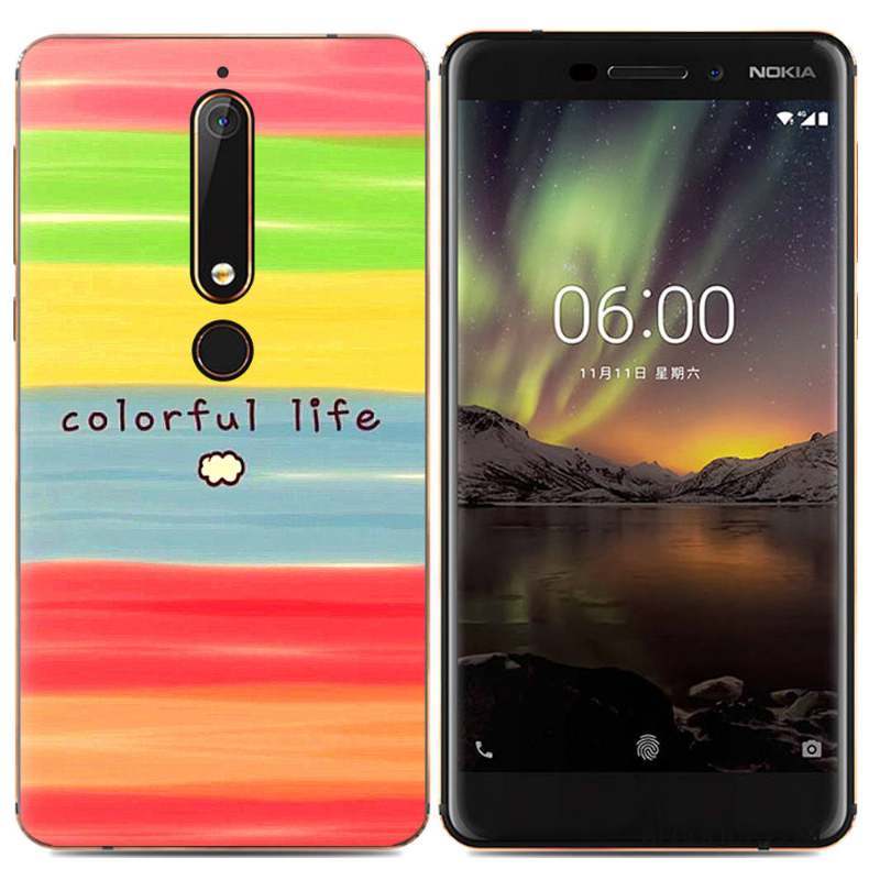 Nokia 5.1 Plus Protection Créatif Coque De Téléphone Étui Simple Multicolore