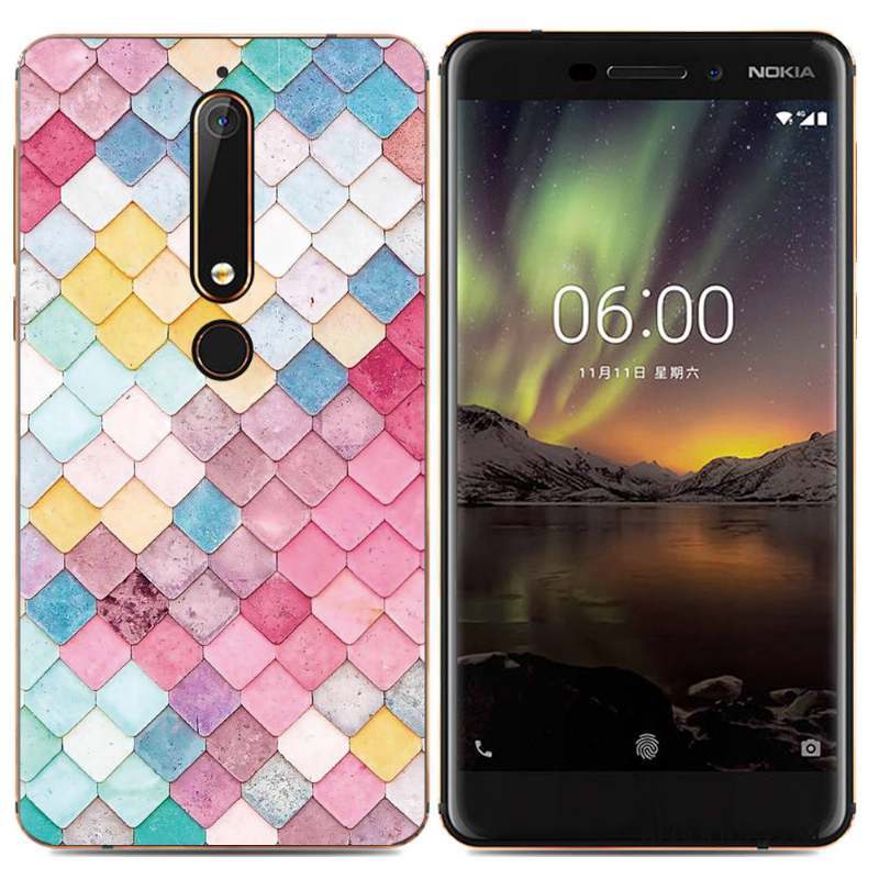 Nokia 5.1 Plus Protection Créatif Coque De Téléphone Étui Simple Multicolore