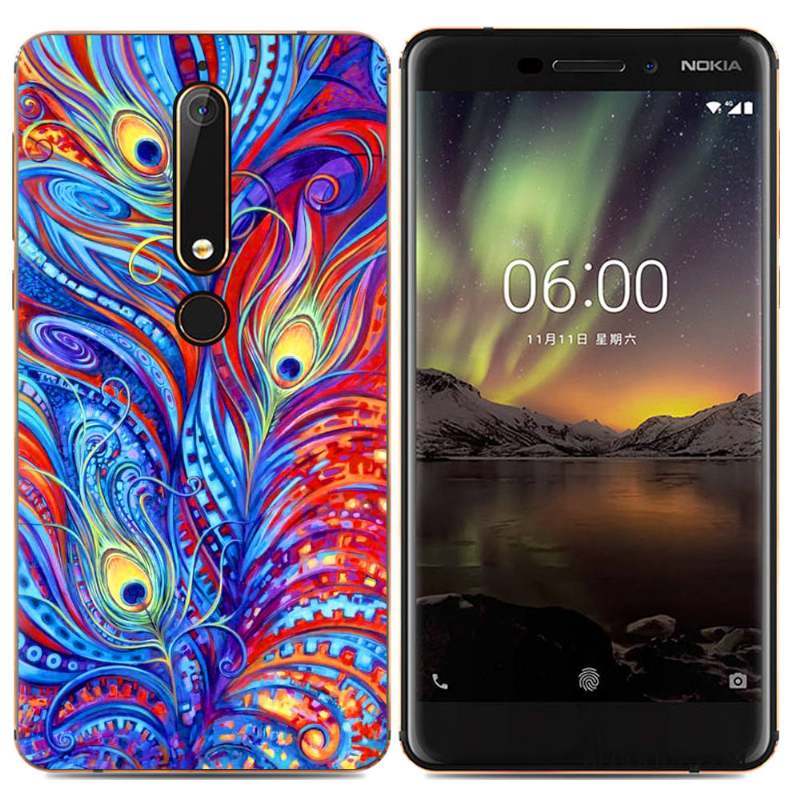 Nokia 5.1 Plus Protection Créatif Coque De Téléphone Étui Simple Multicolore