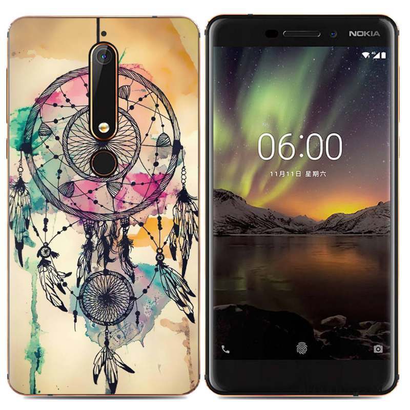 Nokia 5.1 Plus Protection Créatif Coque De Téléphone Étui Simple Multicolore