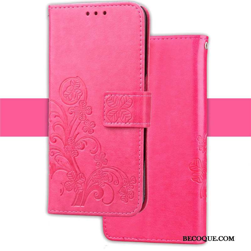 Nokia 5.1 Plus Étui Rouge Coque De Téléphone Incassable Étui En Cuir Protection