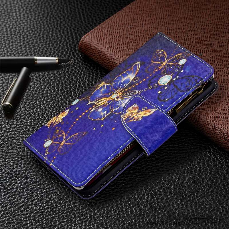 Nokia 5.3 Coque Fermeture Éclair Étui En Cuir Ornements Suspendus Portefeuille Grand Housse