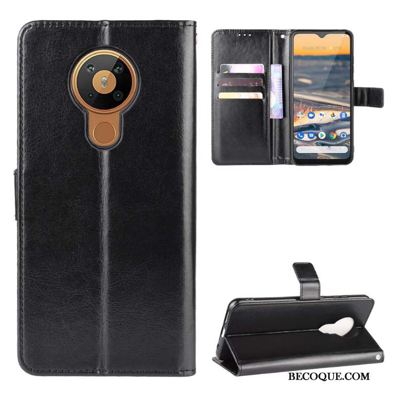 Nokia 5.3 Modèle Fleurie Noir Carte Coque Protection De Téléphone