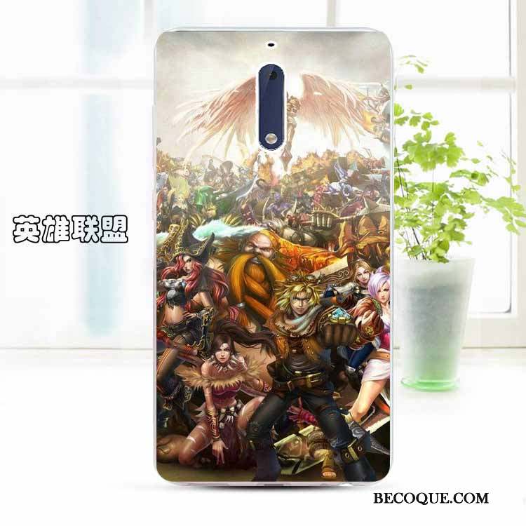 Nokia 5 Personnalisé Coque Dessin Animé Téléphone Portable Silicone Protection