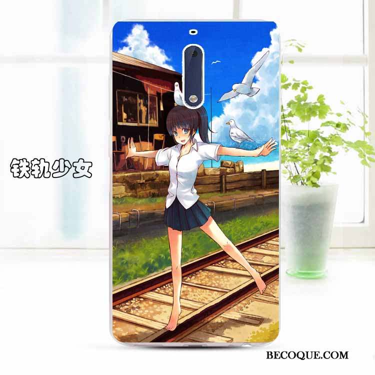 Nokia 5 Personnalisé Coque Dessin Animé Téléphone Portable Silicone Protection