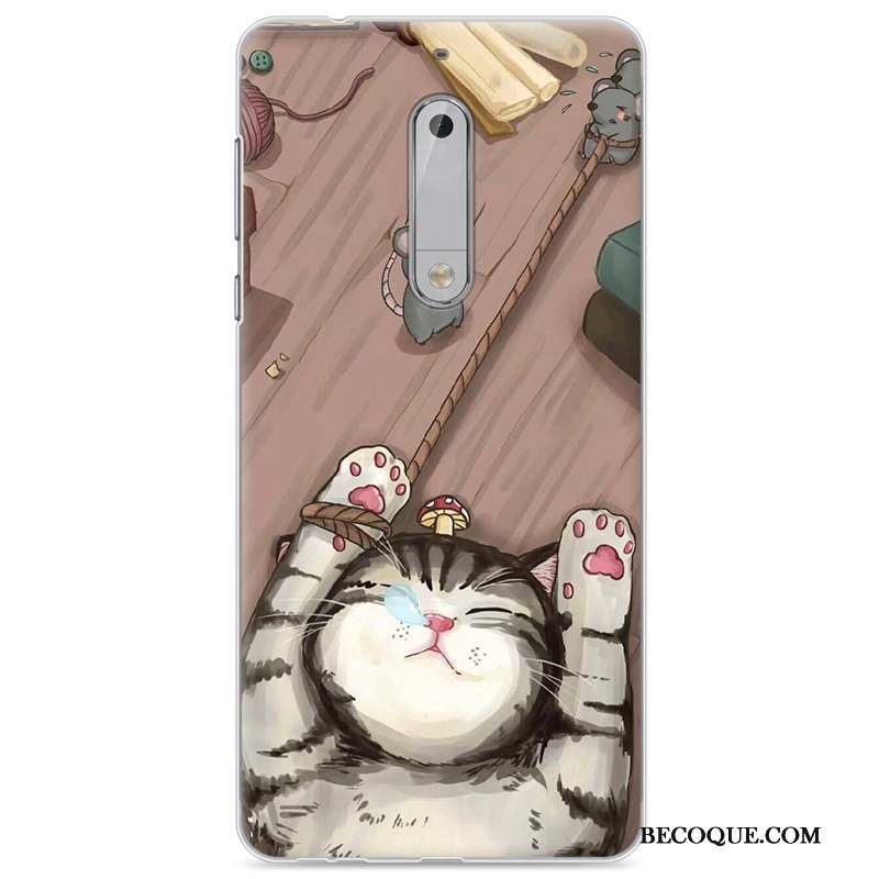 Nokia 5 Tendance Dessin Animé Peinture Charmant Coque De Téléphone Étui