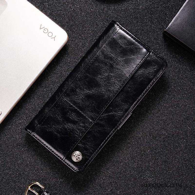 Nokia 6.1 Coque Portefeuille Étui Bleu Téléphone Portable Étui En Cuir Protection