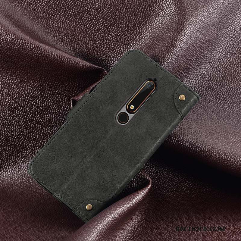 Nokia 6.1 Coque Protection Portefeuille Housse Créatif Support Étui