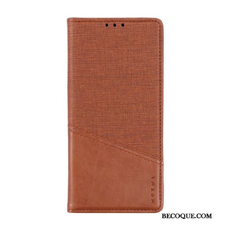 Nokia 6.2 Carte Magnétisme Coque De Téléphone Étui En Cuir Toile Clamshell