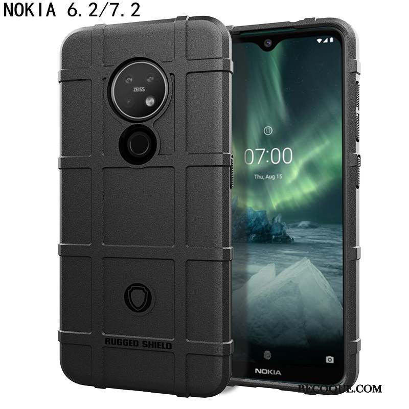 Nokia 6.2 Coque De Téléphone Silicone Fluide Doux Magnétisme Étui Protection