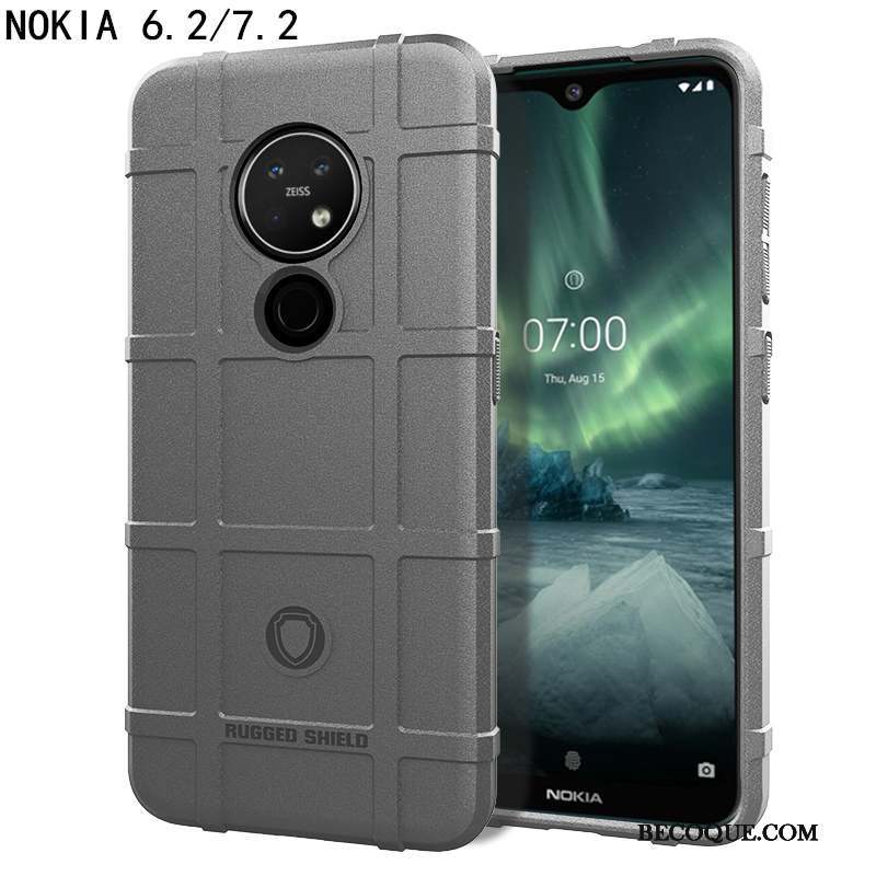 Nokia 6.2 Coque De Téléphone Silicone Fluide Doux Magnétisme Étui Protection