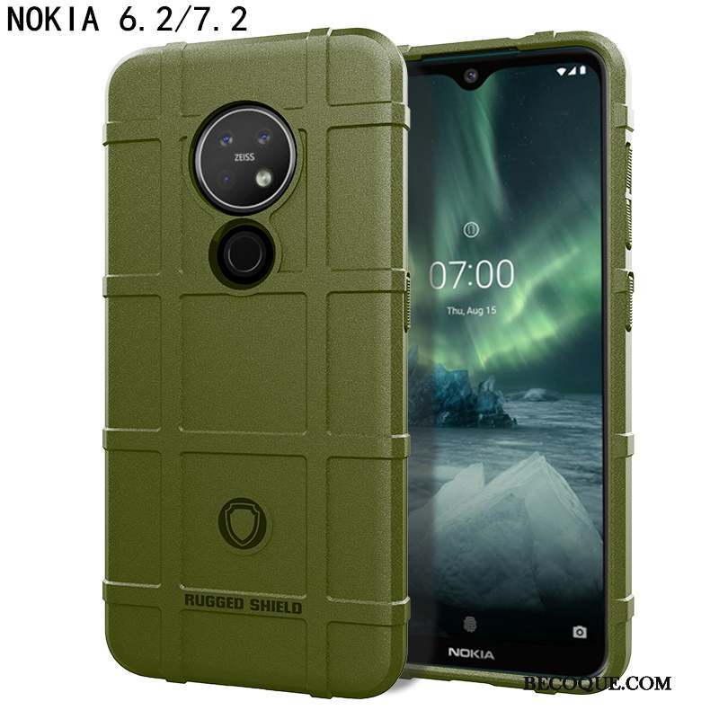 Nokia 6.2 Coque De Téléphone Silicone Fluide Doux Magnétisme Étui Protection