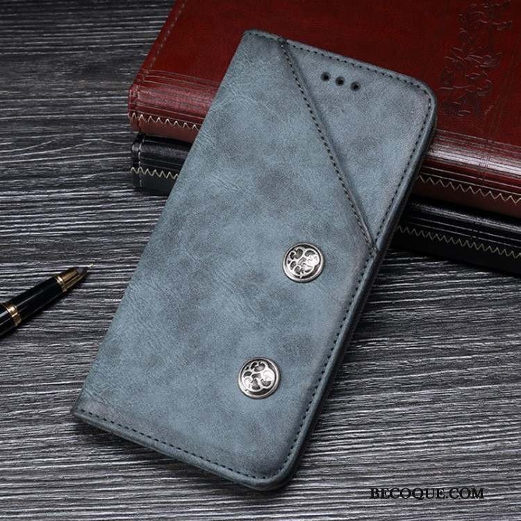 Nokia 6.2 Coque Magnétisme Vintage Étui En Cuir Support Protection Housse