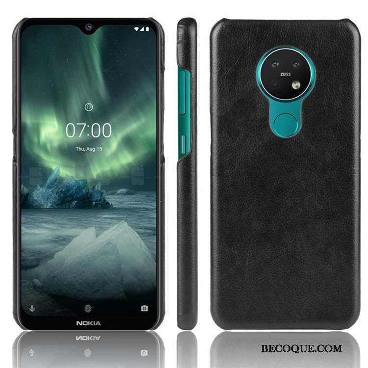 Nokia 6.2 Coque Sac Bleu Cuir Personnalité Incassable Couvercle Arrière