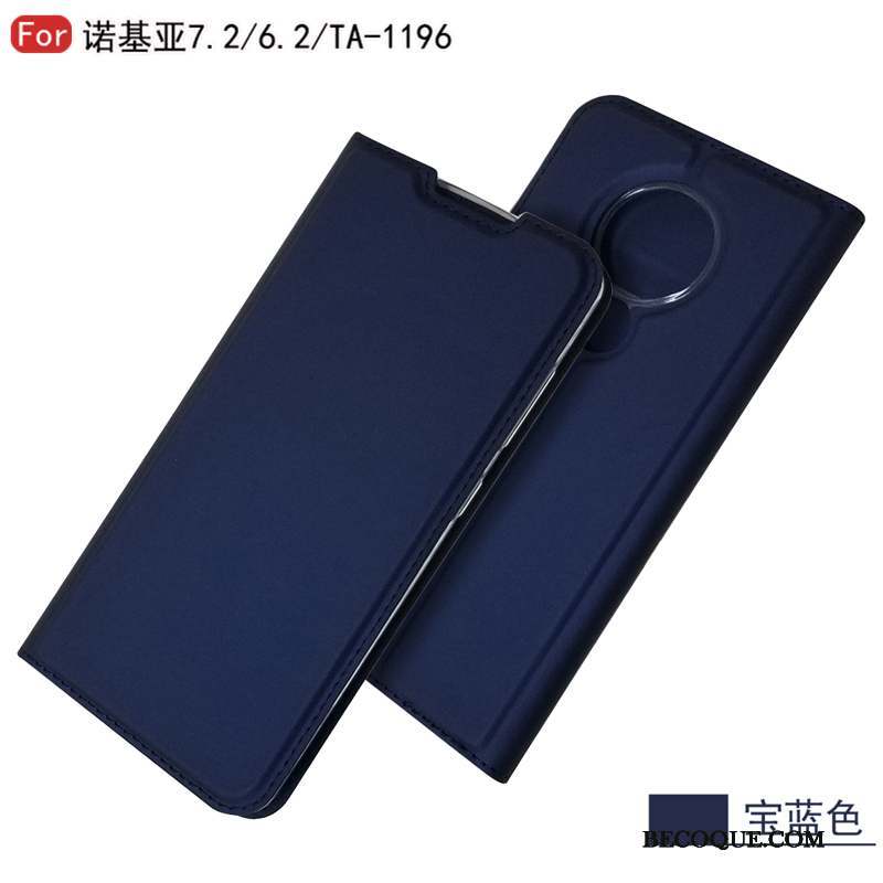 Nokia 6.2 Coque Étui Portefeuille Carte Protection Housse Étui En Cuir