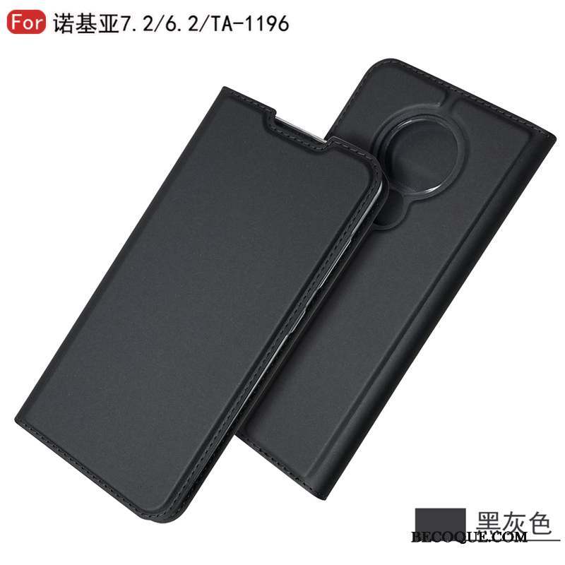 Nokia 6.2 Coque Étui Portefeuille Carte Protection Housse Étui En Cuir