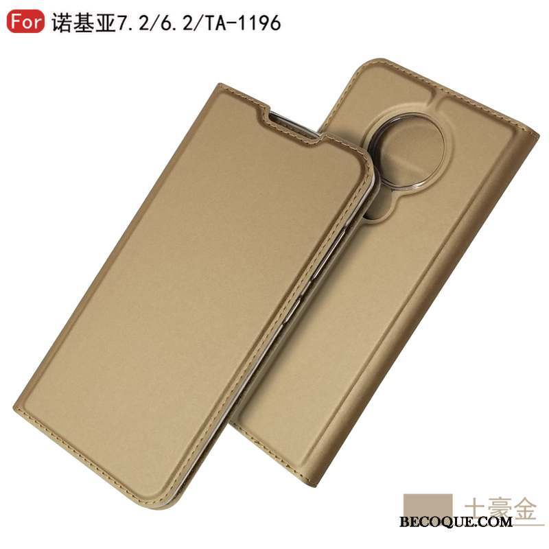 Nokia 6.2 Coque Étui Portefeuille Carte Protection Housse Étui En Cuir