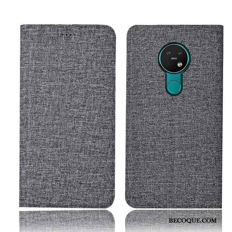 Nokia 6.2 Housse Incassable Coque De Téléphone Bleu Lin Étui