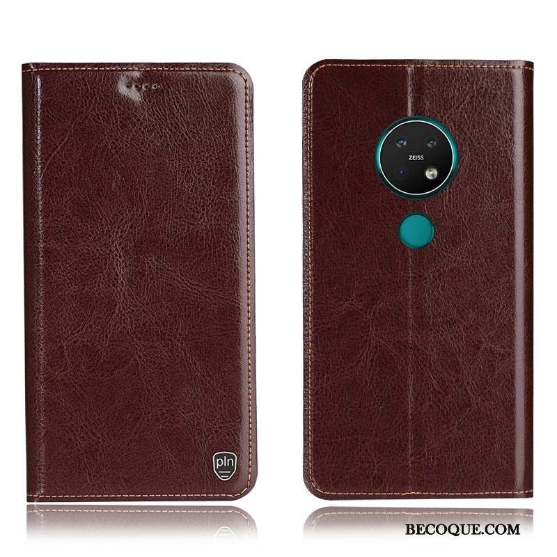 Nokia 6.2 Incassable Coque De Téléphone Protection Marron Étui Housse