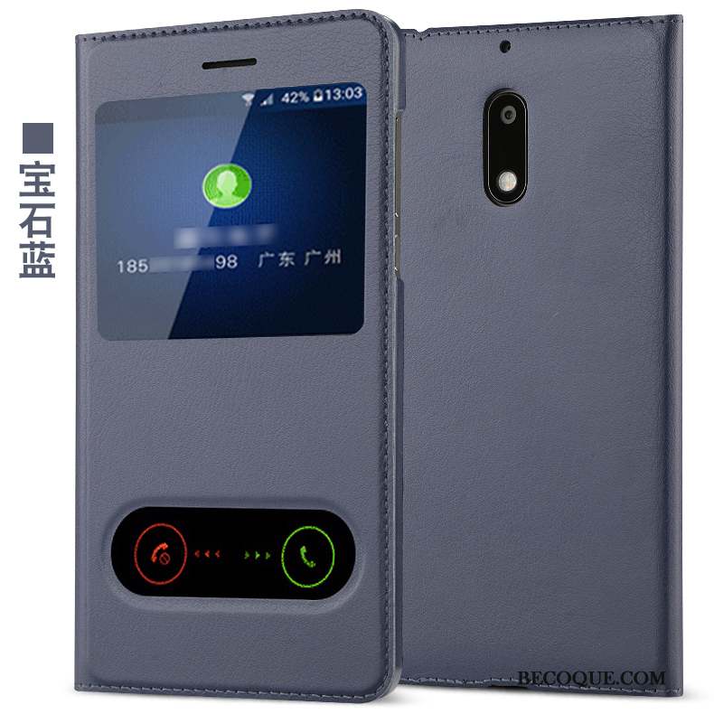 Nokia 6 Bleu Tout Compris Coque De Téléphone Protection Housse Étui