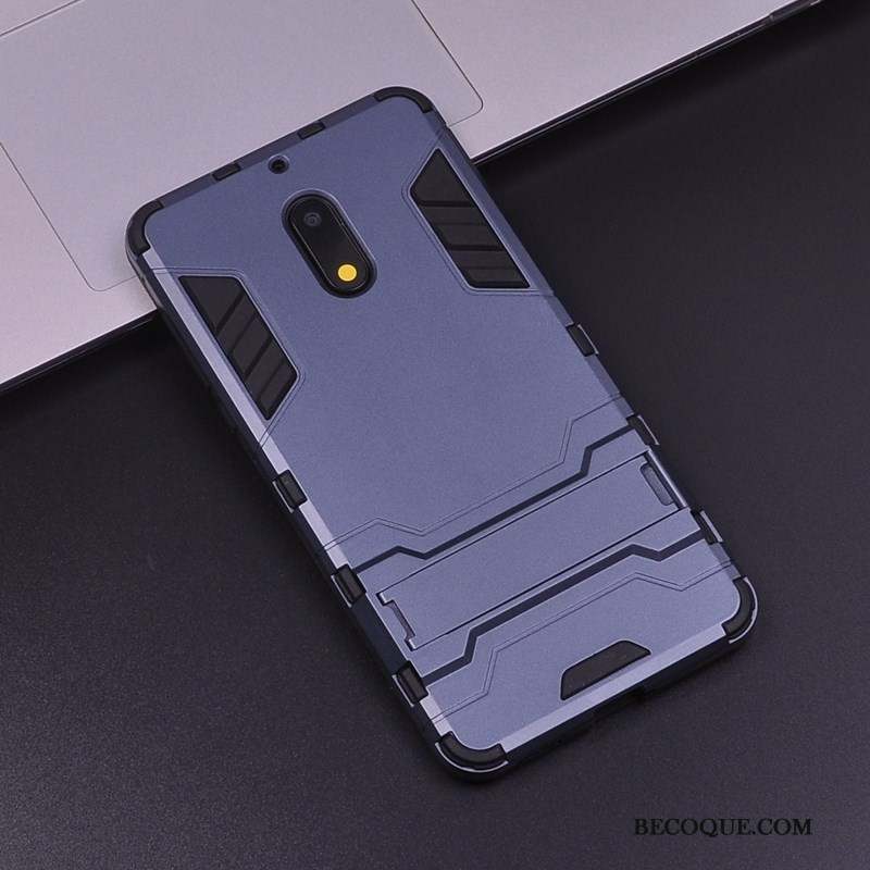 Nokia 6 Coque Fluide Doux Difficile Anneau Personnalité Tout Compris Étui