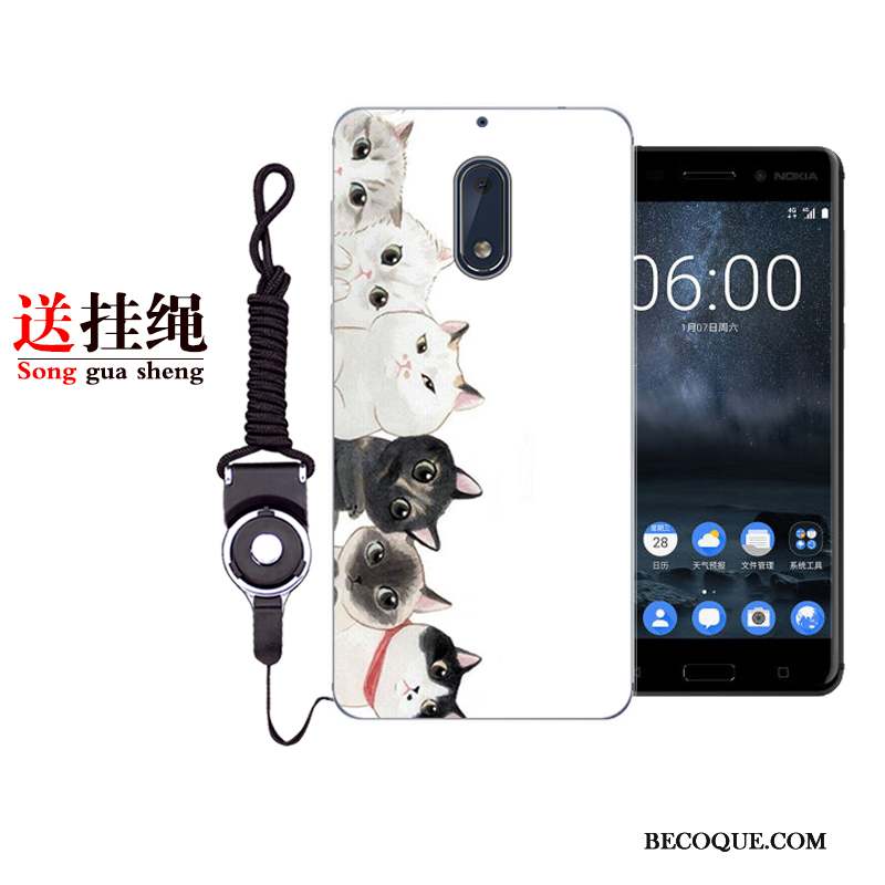 Nokia 6 Coque Gris Incassable Étui Protection Tout Compris Fluide Doux