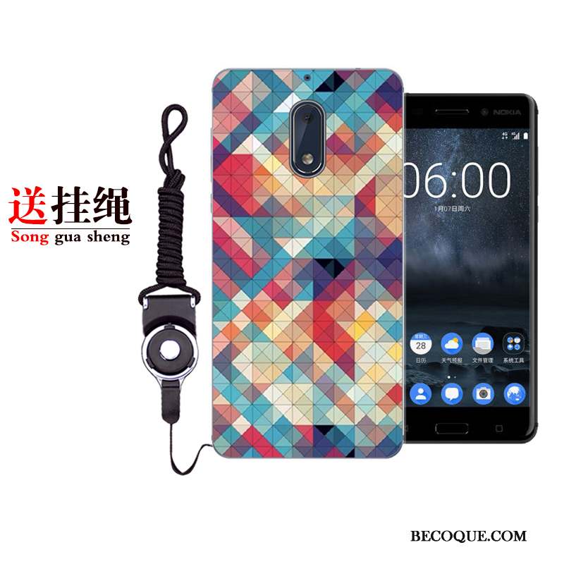 Nokia 6 Coque Gris Incassable Étui Protection Tout Compris Fluide Doux