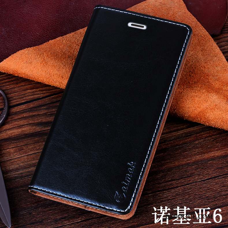 Nokia 6 Coque Violet Protection Incassable Étui Téléphone Portable Étui En Cuir