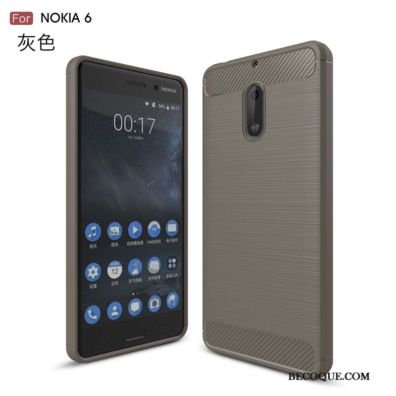 Nokia 6 Coque Étui Incassable De Téléphone Protection Fluide Doux