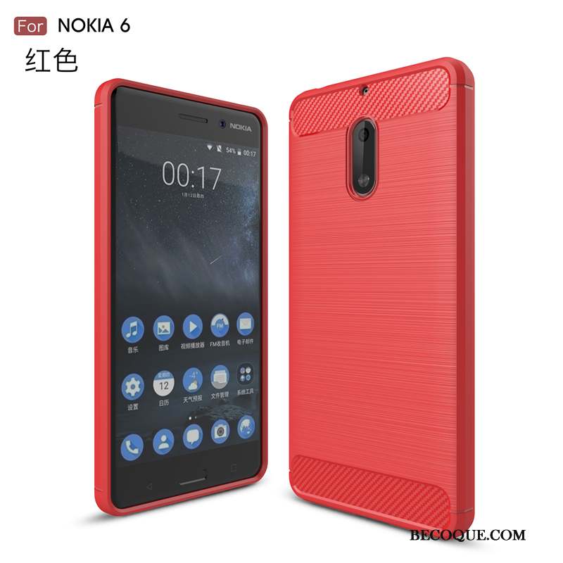 Nokia 6 Coque Étui Incassable De Téléphone Protection Fluide Doux