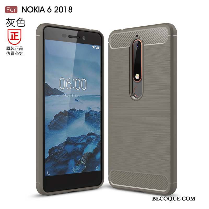 Nokia 6 Coque Étui Incassable De Téléphone Protection Fluide Doux