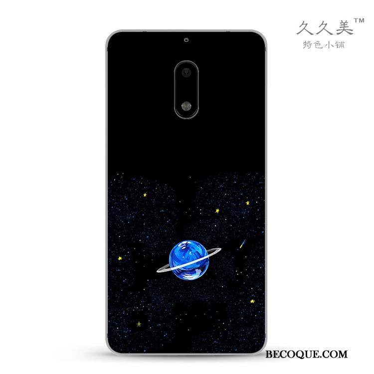 Nokia 6 Coque Étui Tout Compris Protection Transparent Abstrait Paysage