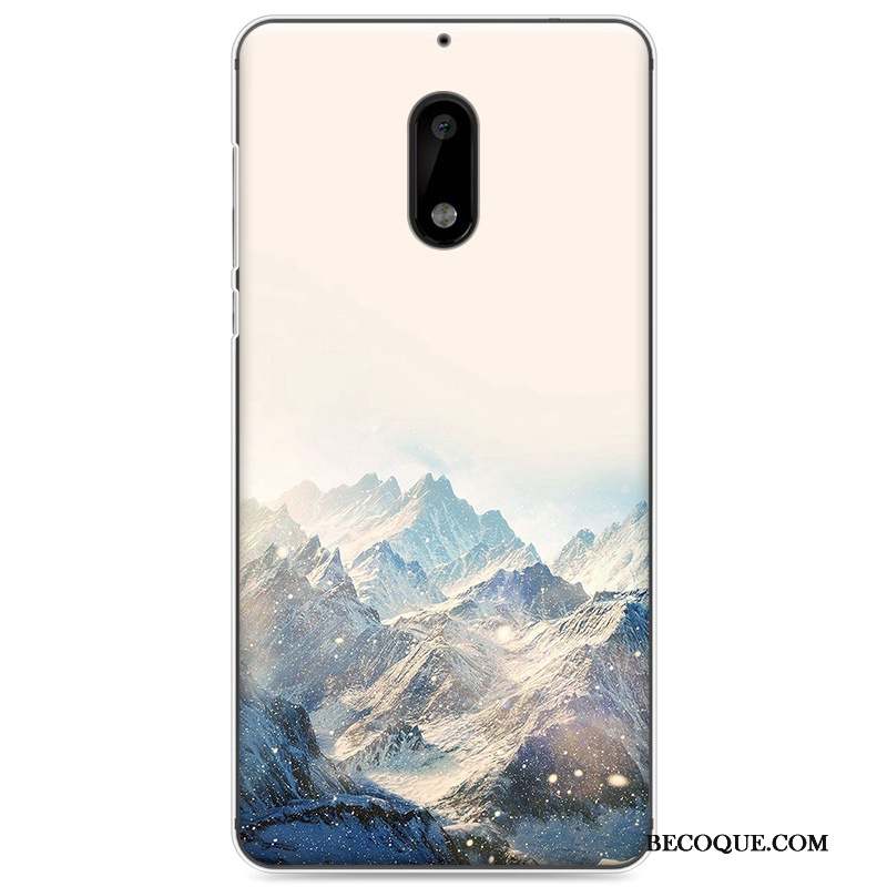 Nokia 6 Fluide Doux Charmant Personnalité Peinture Coque Tout Compris