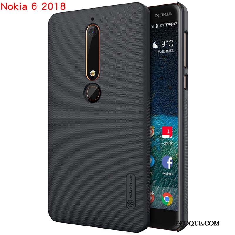 Nokia 6 Noir Difficile Téléphone Portable Coque De Téléphone Protection Étui