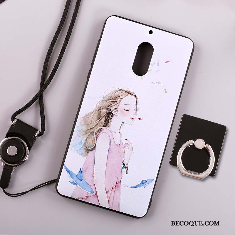 Nokia 6 Tout Compris Étui Protection Anneau Coque De Téléphone Cou Suspendu