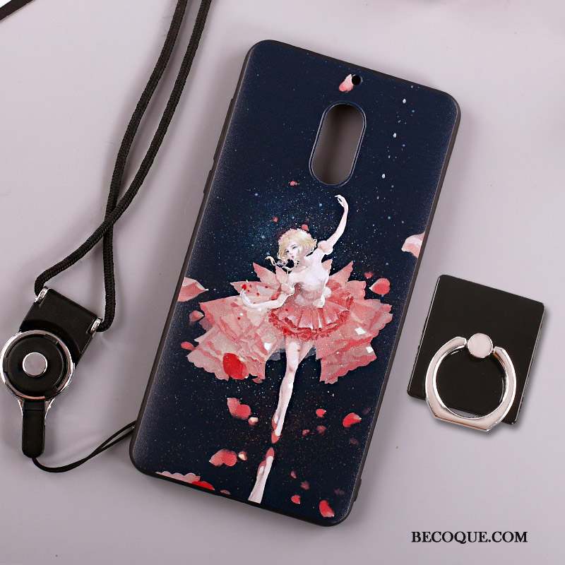 Nokia 6 Tout Compris Étui Protection Anneau Coque De Téléphone Cou Suspendu