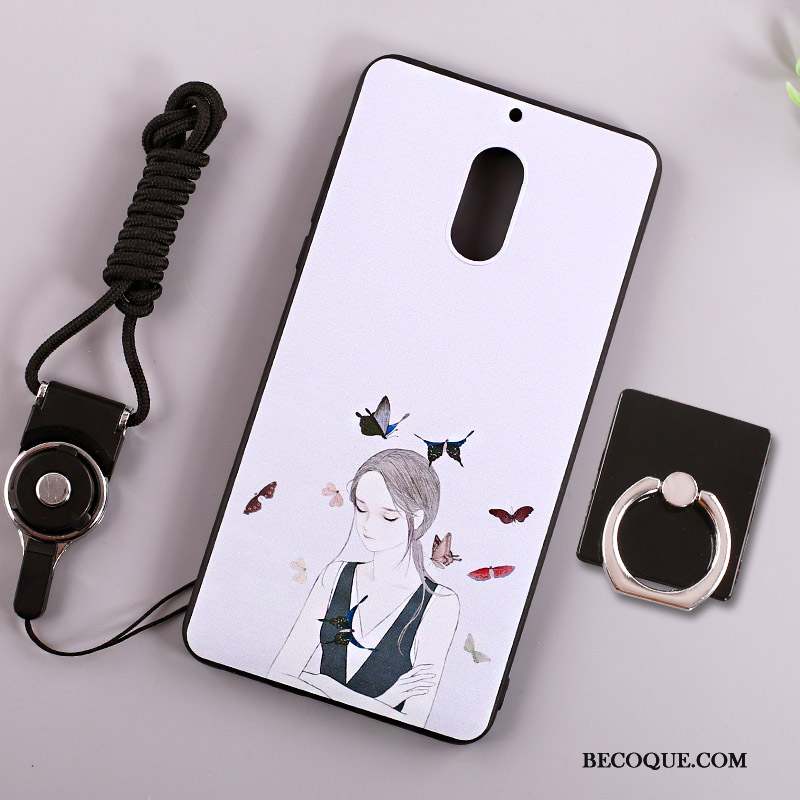 Nokia 6 Tout Compris Étui Protection Anneau Coque De Téléphone Cou Suspendu