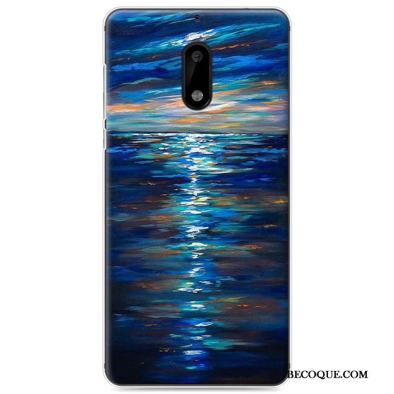 Nokia 6 Étui Protection Silicone Coque Tendance Peinture