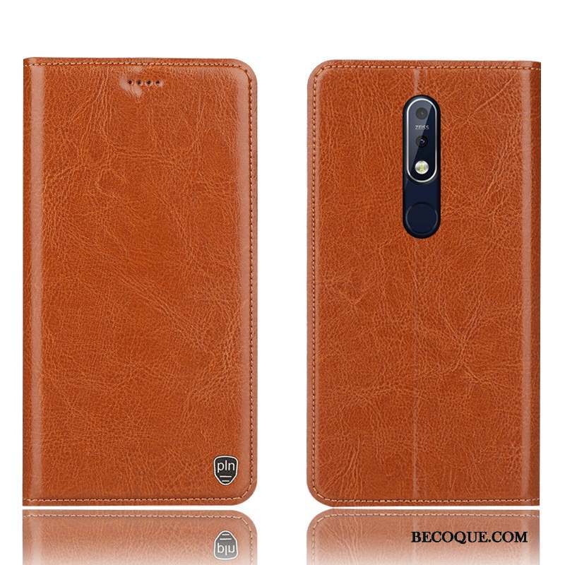 Nokia 7.1 Coque De Téléphone Modèle Fleurie Gris Étui En Cuir Protection Housse