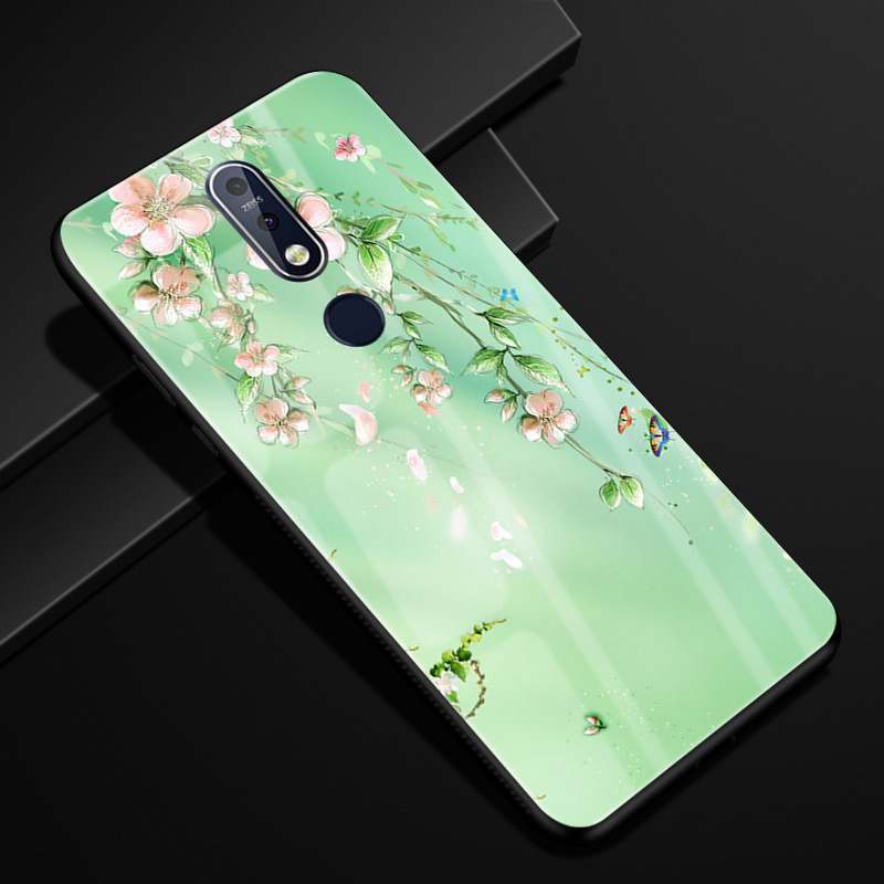 Nokia 7.1 Paysage Coque De Téléphone Créatif Verre Protection Incassable