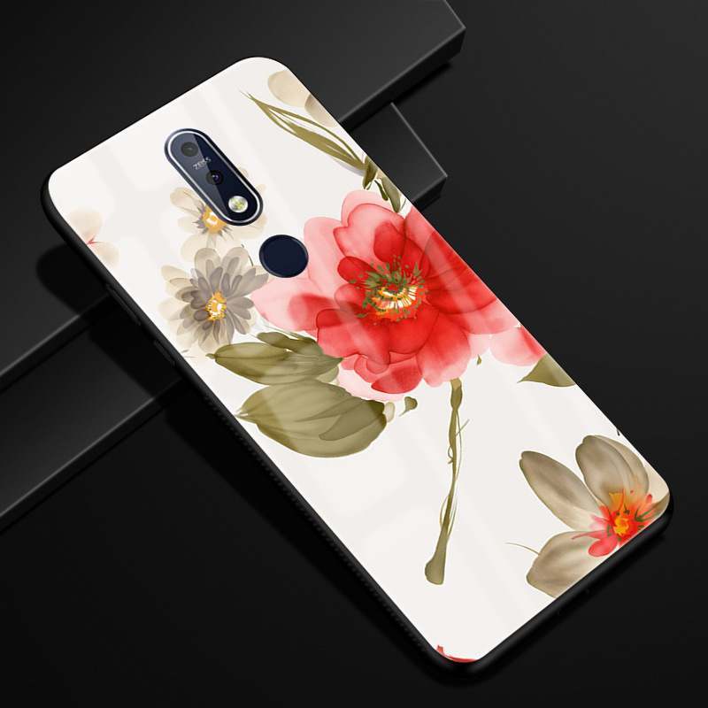 Nokia 7.1 Paysage Coque De Téléphone Créatif Verre Protection Incassable