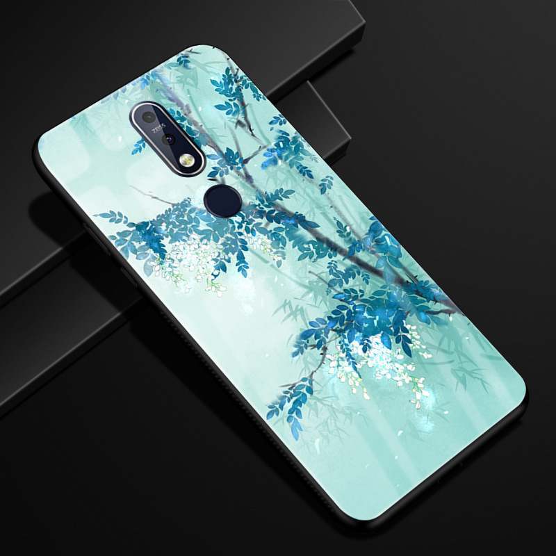 Nokia 7.1 Paysage Coque De Téléphone Créatif Verre Protection Incassable