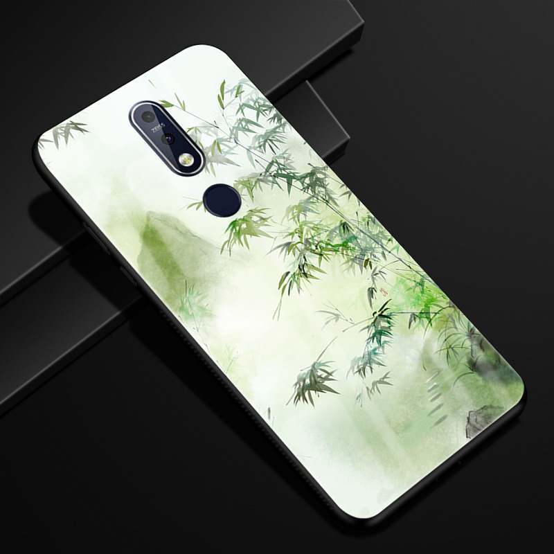 Nokia 7.1 Paysage Coque De Téléphone Créatif Verre Protection Incassable