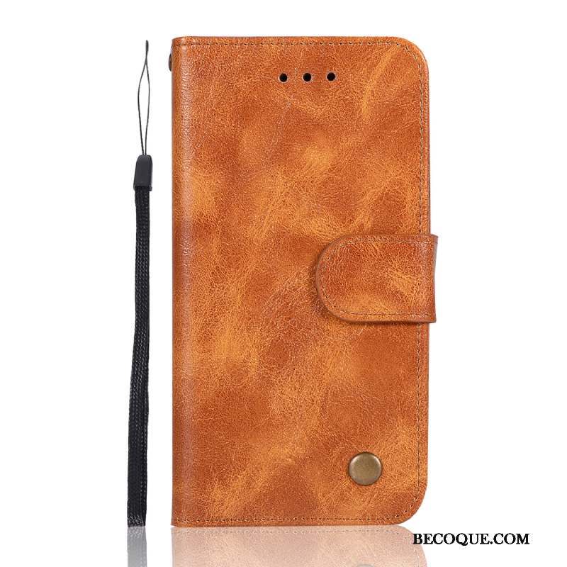 Nokia 7.1 Étui Incassable Étui En Cuir Coque De Téléphone Gris Housse