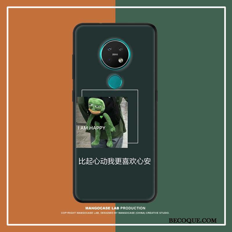 Nokia 7.2 Incassable Coque De Téléphone Art Personnalité Vert Tendance