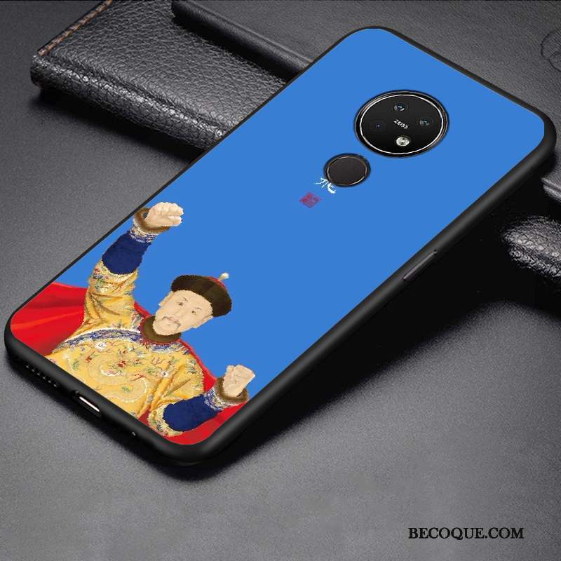 Nokia 7.2 Incassable Coque De Téléphone Dessin Animé Fluide Doux Personnalité Jaune